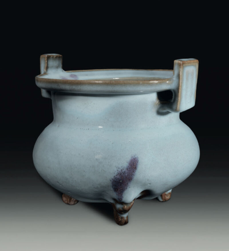 Splash Glazed Stoneware Censer，Junyao