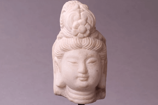 Marble Head of a Bodhisattva