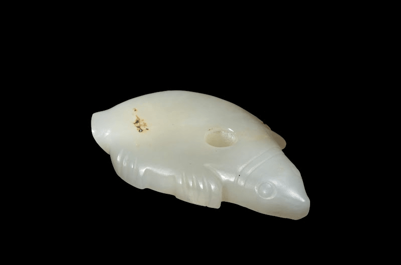 A Rare White Jade Terrapin Neolithic Period, Dawenkou Culture
