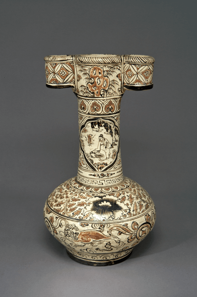 A Large & Rare Cizhou Painted 