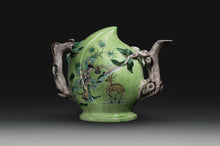 Load image into Gallery viewer, Enamel Porcelain Wine Pot, Famille Verte
